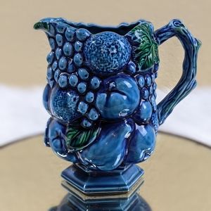 Vintage Inarco Mood Blue Indigo Fruit Pitcher